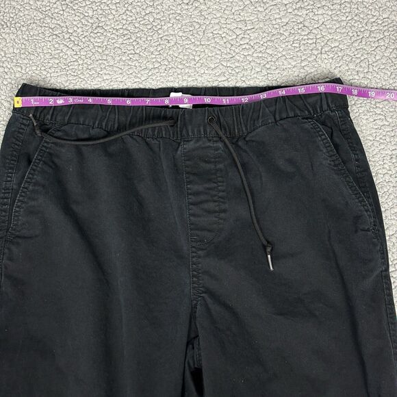 Old Navy Core Jogger Tr Mens Large Drawstring Pull On Pants Black Jack 34x28 - Picture 4 of 11